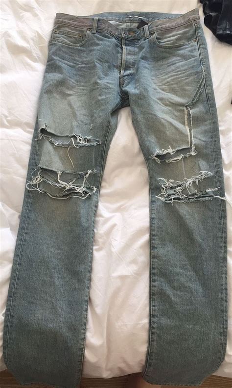 ysl lightwash jeans|YSL jeans for men.